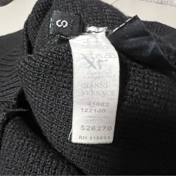 Versace Knitted Wool Half Zip Sweater - Picture 13 of 14